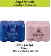 Fitch & Leeds Mixers (All Variants)-For Any 2 x 6 x 200ml