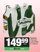 Savanna Premium Cider NRBs-6 x 500ml Each