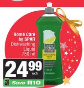 Home Care By Spar Dishwashing Liquid-750ml Each