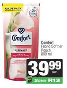 Comfort Fabric Softener Pouch-800ml Each