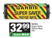 Garbie Super Saver Refuse Bags-20s Each