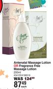 Happy Event Antenatal Massage Lotion Or Fragrance Free Massage Lotion-200ml Each