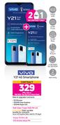 2 x Vivo Y21 4G Smartphone-On 1GB Red Top Up Core More Data + On Promo 70
