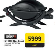 Weber Q1000 Gas Braai 50010044-Each