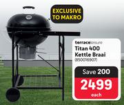 Terraceleisure Titan 400 Kettle Braai-Each