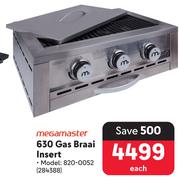 Megamaster 630 Gas Braai Insert 820-0052-Each