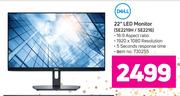 Dell 22" LED Monitor SE2219H/SE2216