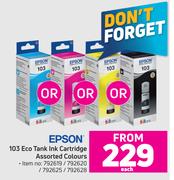 Epson 103 Eco Tank Ink Cartridge Assorted Colours-Each