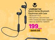 Volkano Epoch Series Bluetooth Earphones With Case-Each