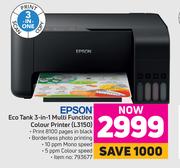 Epson Eco Tank 3 In 1 Multi Function Colour Printer L3150