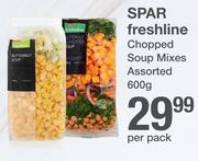 Spar Freshline Chopped Soup Mixes ASsorted-600g Per Pack