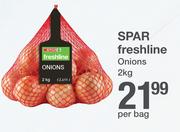 Spar Freshline Onions-2Kg Per Bag