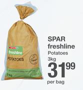 Spar Freshline Potatoes-3Kg Per Bag