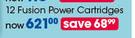Gillette 12 Fusion Power Cartridges-Each