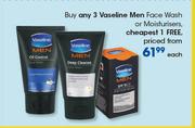 Vaseline Men Face Wash Or Moisturisers-Each