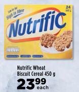 Nutrific Wheat Biscuit Cereal-450g Each