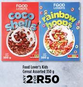 Food Lover's Kids Cereal Assorted-For Any 2 x 350g