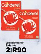 Canderel Sweetener Stick-For 2 x 100's Pack