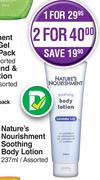 Nature's Nourishment Soothing Body Lotion-For 2 x 237ml 