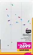 Ucan 1350mm Built In Cupboards White