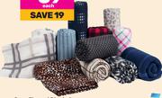 Cozy Collection Polar Fleece Printed Blanket-Each