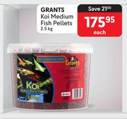 Grants Koi Medium Fish Pellets-2.5Kg Each