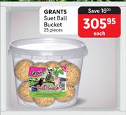 Grants Suet Ball Bucket-(25 Pieces) Each