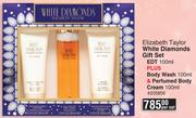 Elizabeth Taylor White Diamonds Gift Set EDT-100ml Per Set