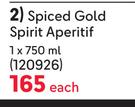 Captain Morgan Spiced Gold Spirit Aperitif-750ml Each