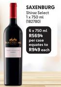 Saxenburg Shiraz Select-6 x 750ml