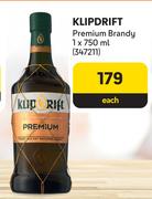 Klipsdrift Premium Brandy-750ml Each