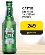 Castle Lite NRBs-24 x 330ml Per Case