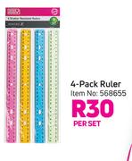 Simple Choice 4-Pack Ruler-Per Set