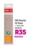 Simple Choice HB Pencils 12 Pack-Per Pack