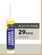 Alcolin Cornice Adhesive-280ml Each