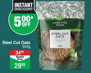 Lifestyle Foods Steel Cut Oats-500g
