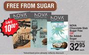 Nova Chocolate Slab Sugar Free or No Added Sugar Assorted-100g Each
