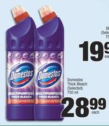 Domestos Thick Bleach (Selected)-750ml Each