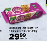 Gullon Choc Chip Sugar Free & Gluten Free Biscuits-130g Each