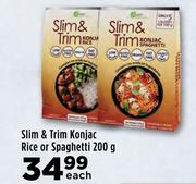 Slim & Trim Konjac Rice Or Spaghetti-200g Each