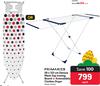 Primaries 38 x 122cm Deluxe Mesh Top Ironing Board Or Extendable Clothes Dryer 81469, 350419-Each