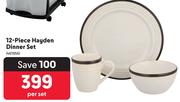 12-Piece Hayden Dinner Set 461956-Per Set