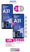 2 x Samsung A31 4G Smartphone-On Smart Top Up XS+ + On Promo 65