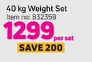 Trojan 40kg Weight Set-Per Set