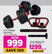 Trojan 40kg Weight Set-Per Set
