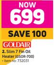 Goldair Slim 7 Fin Oil Heater GSOR-700