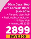 Whirlpool 60cm Ceran Hob With Controls Black AKM 9010