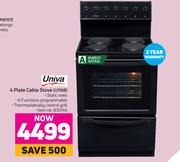 Univa 4 Plate Cable Stove U116B