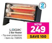 Logik 2 Bar Heater