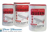 Pure Pleasure Non Fitted Double Electric Blanket-137 x 150cm